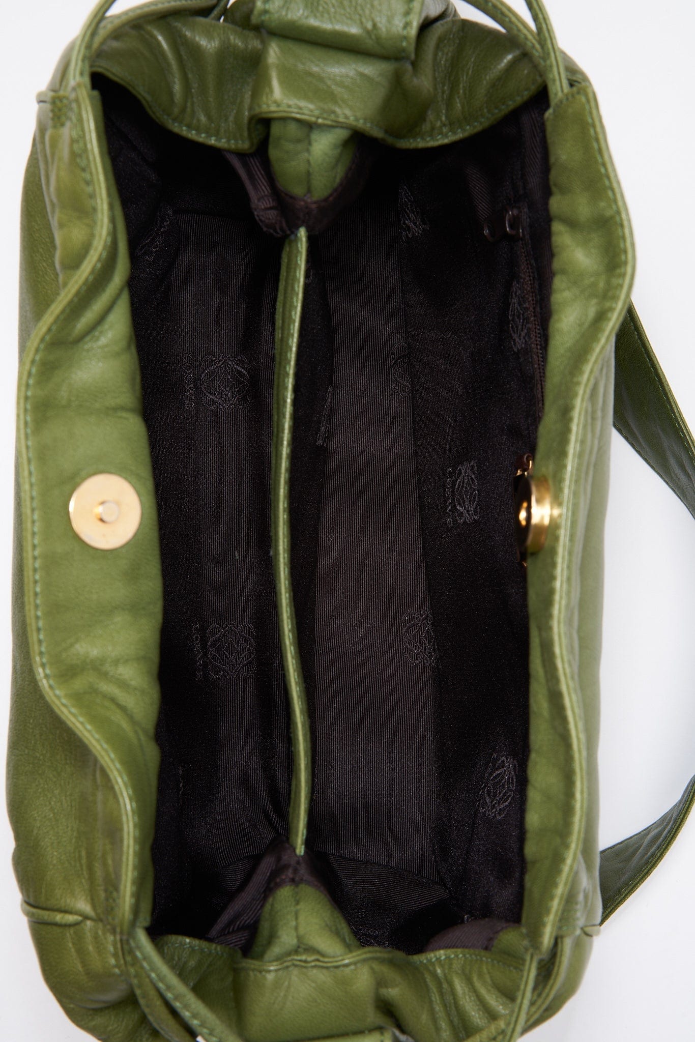 Vintage Loewe Green Crossbody Bag