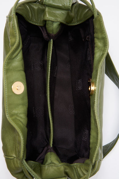 Vintage Loewe Green Crossbody Bag