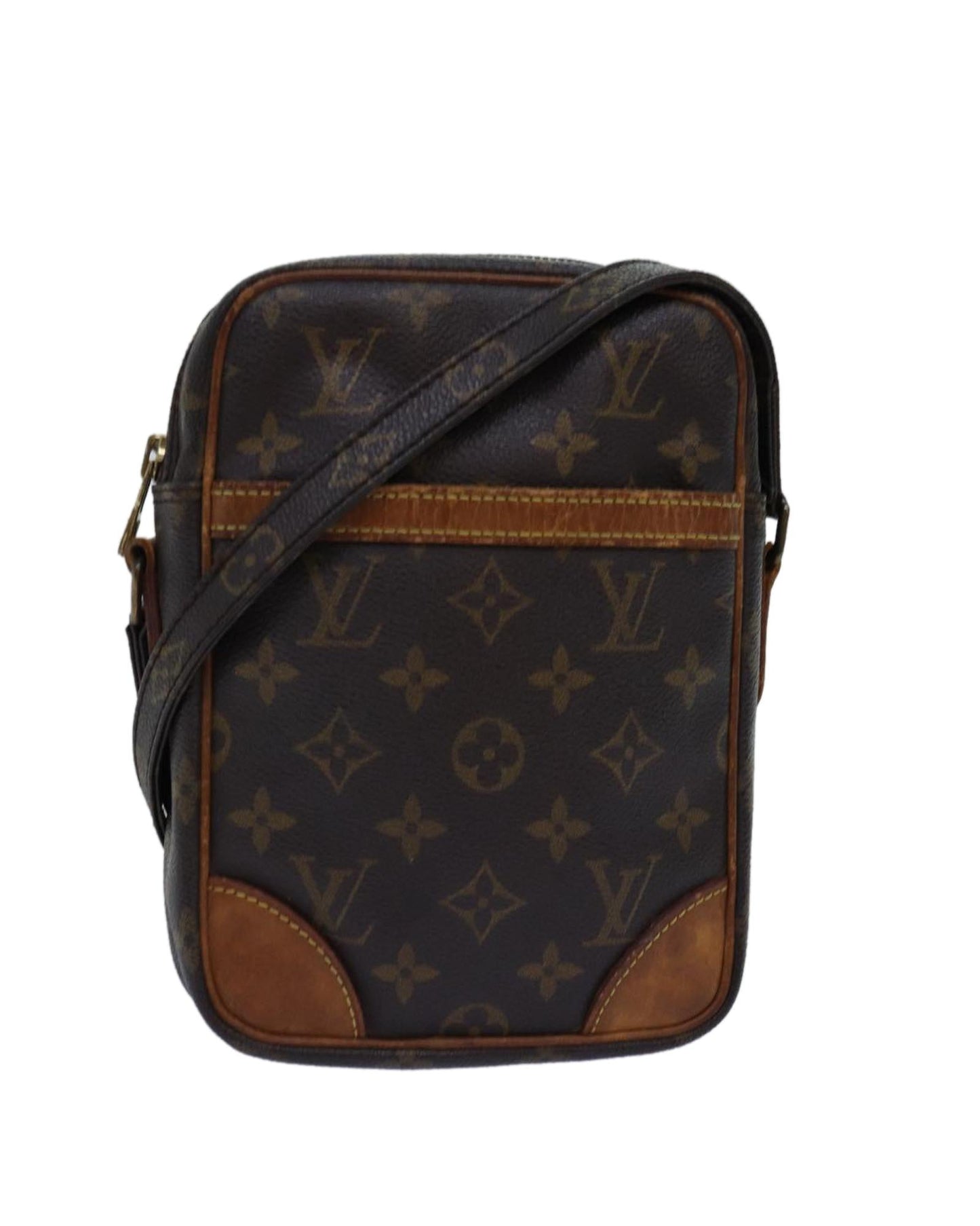 LOUIS VUITTON Pochette Accessoires Monogram Canvas Crossbody Bag M51240 Brown