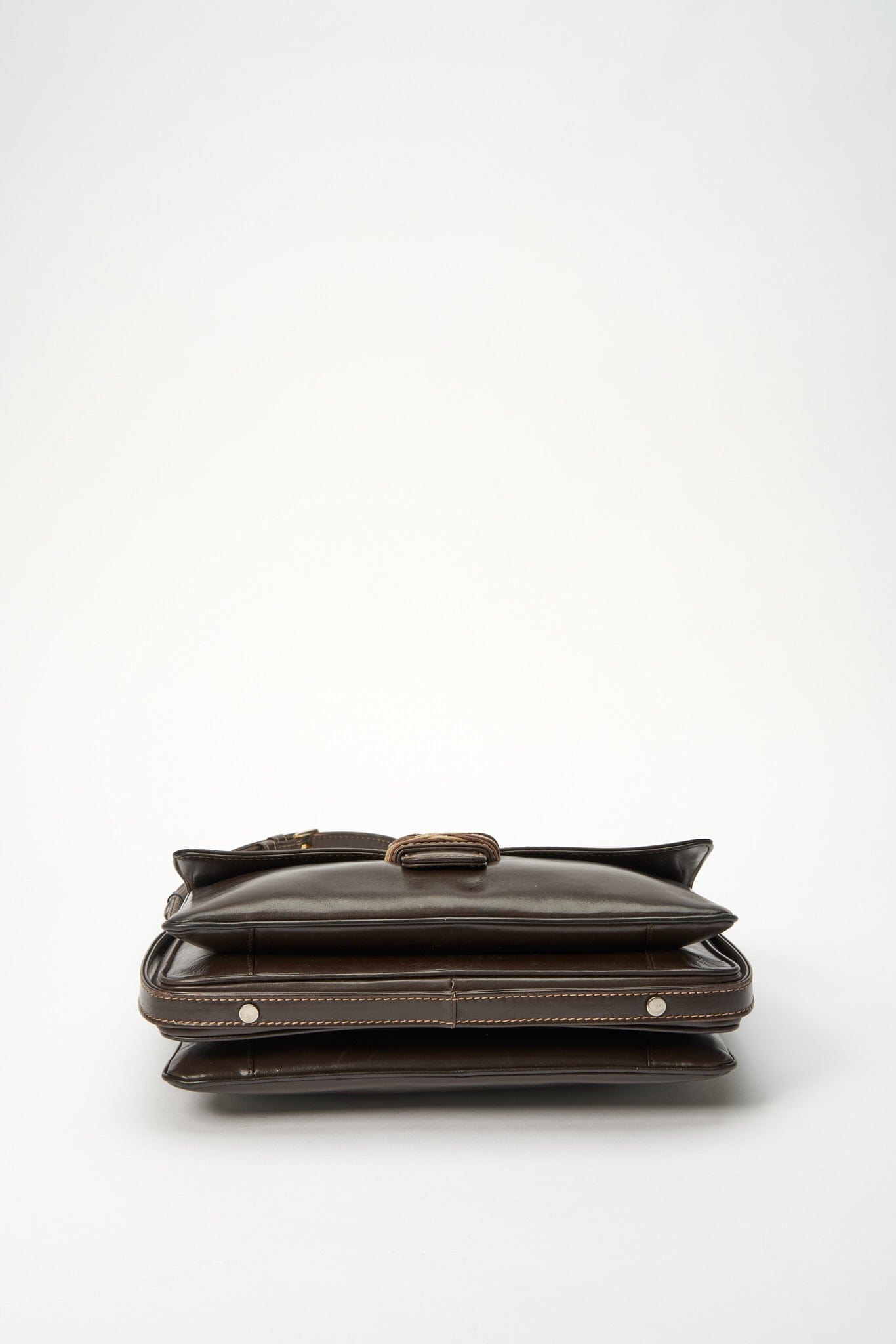Vintage Loewe Brown Leather Crossbody