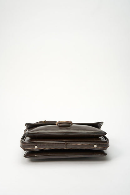 Vintage Loewe Brown Leather Crossbody