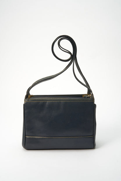 Loewe Anagram Navy Blue Leather Crossbody