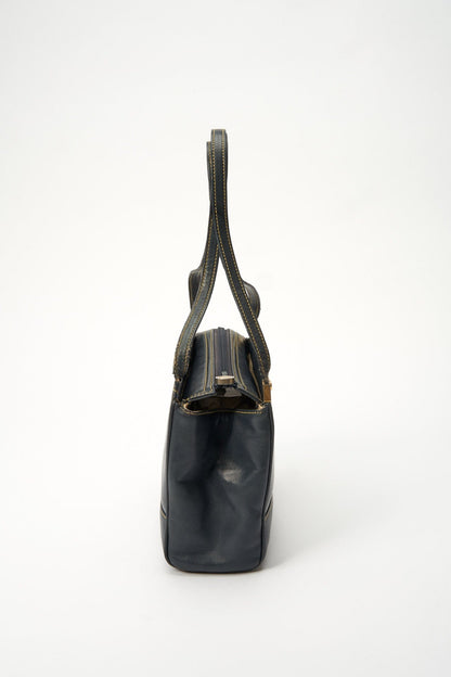 Loewe Anagram Navy Blue Leather Crossbody