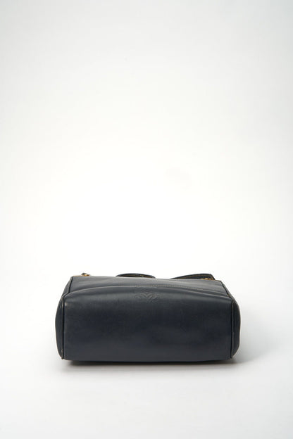 Loewe Anagram Navy Blue Leather Crossbody