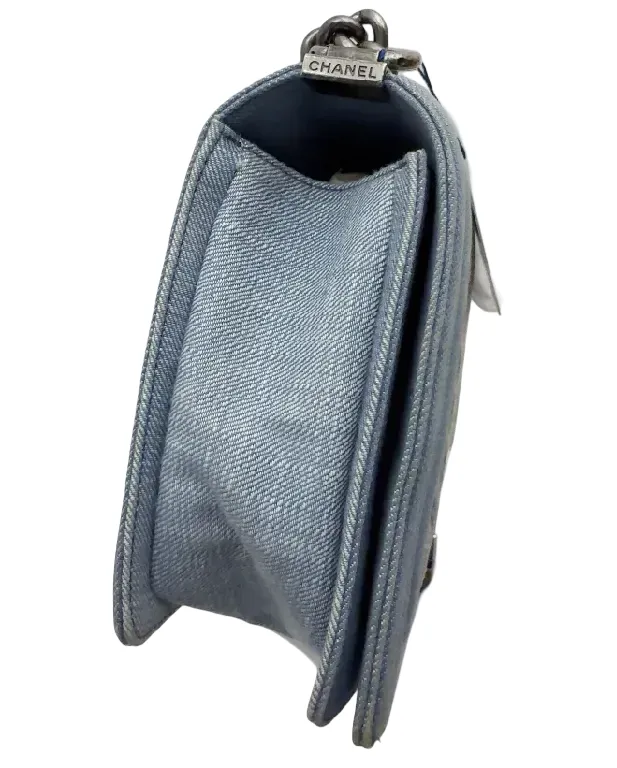 Boy crossbody bag Chanel Blue in Denim - Jeans B24-58 B24-85