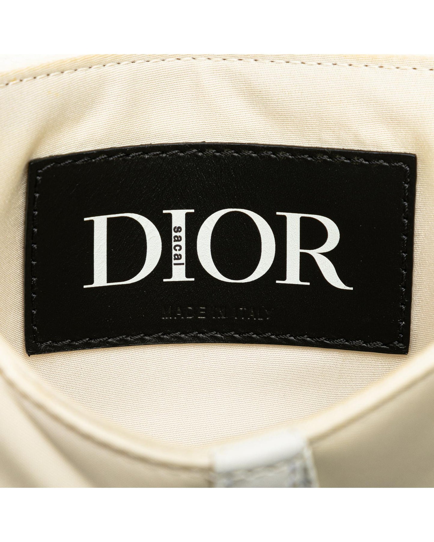 Dior Saddle Bag White Leather Crossbody