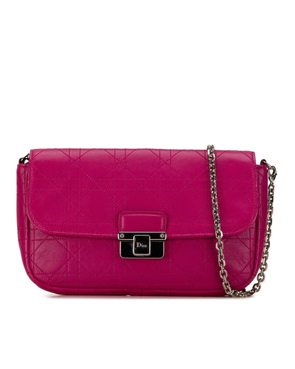 Quilted Leather Crossbody Bag with Turn-Lock Closure