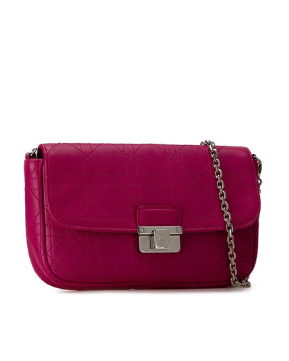 Quilted Leather Crossbody Bag with Turn-Lock Closure