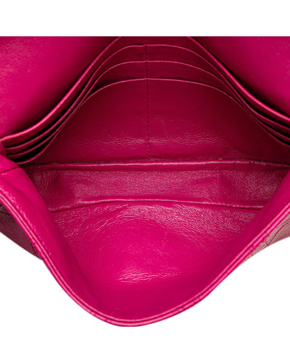 Quilted Leather Crossbody Bag with Turn-Lock Closure