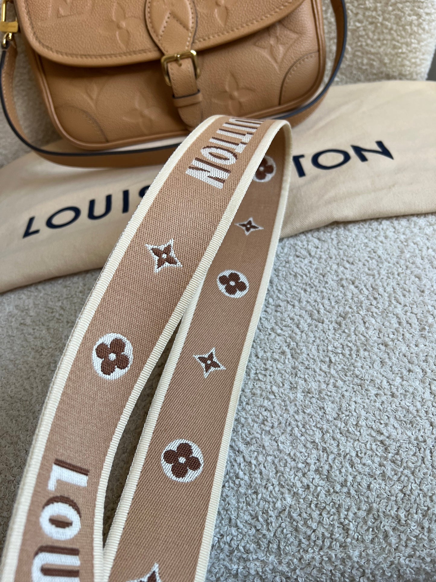 Louis Vuitton Diane Satchel Sand Empreinte (RRP £2,120)