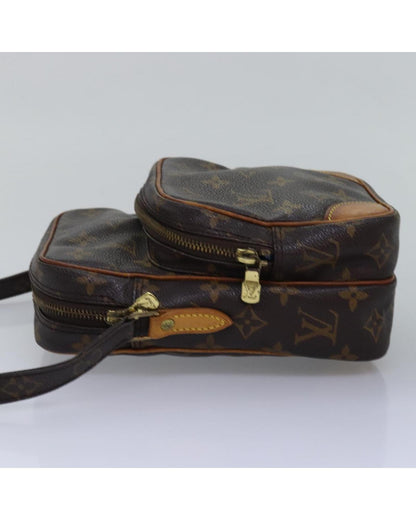 Louis Vuitton Pochette Voyage Monogram Canvas Crossbody Bag Brown
