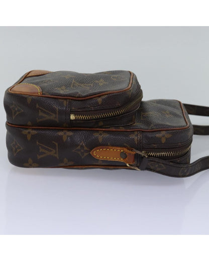 Louis Vuitton Pochette Voyage Monogram Canvas Crossbody Bag Brown