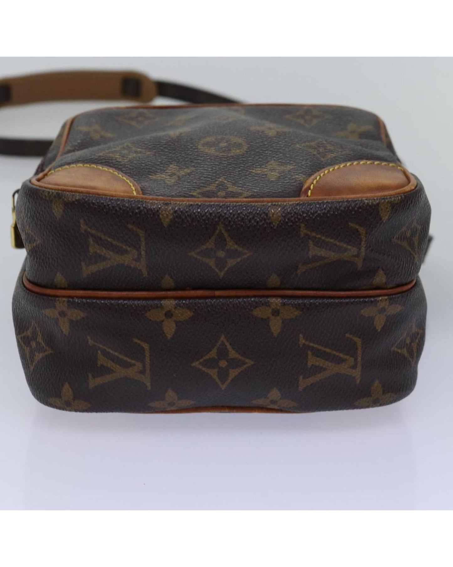 Louis Vuitton Pochette Voyage Monogram Canvas Crossbody Bag Brown