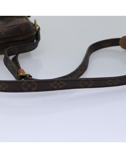 Louis Vuitton Pochette Voyage Monogram Canvas Crossbody Bag Brown