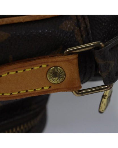 Louis Vuitton Pochette Voyage Monogram Canvas Crossbody Bag Brown
