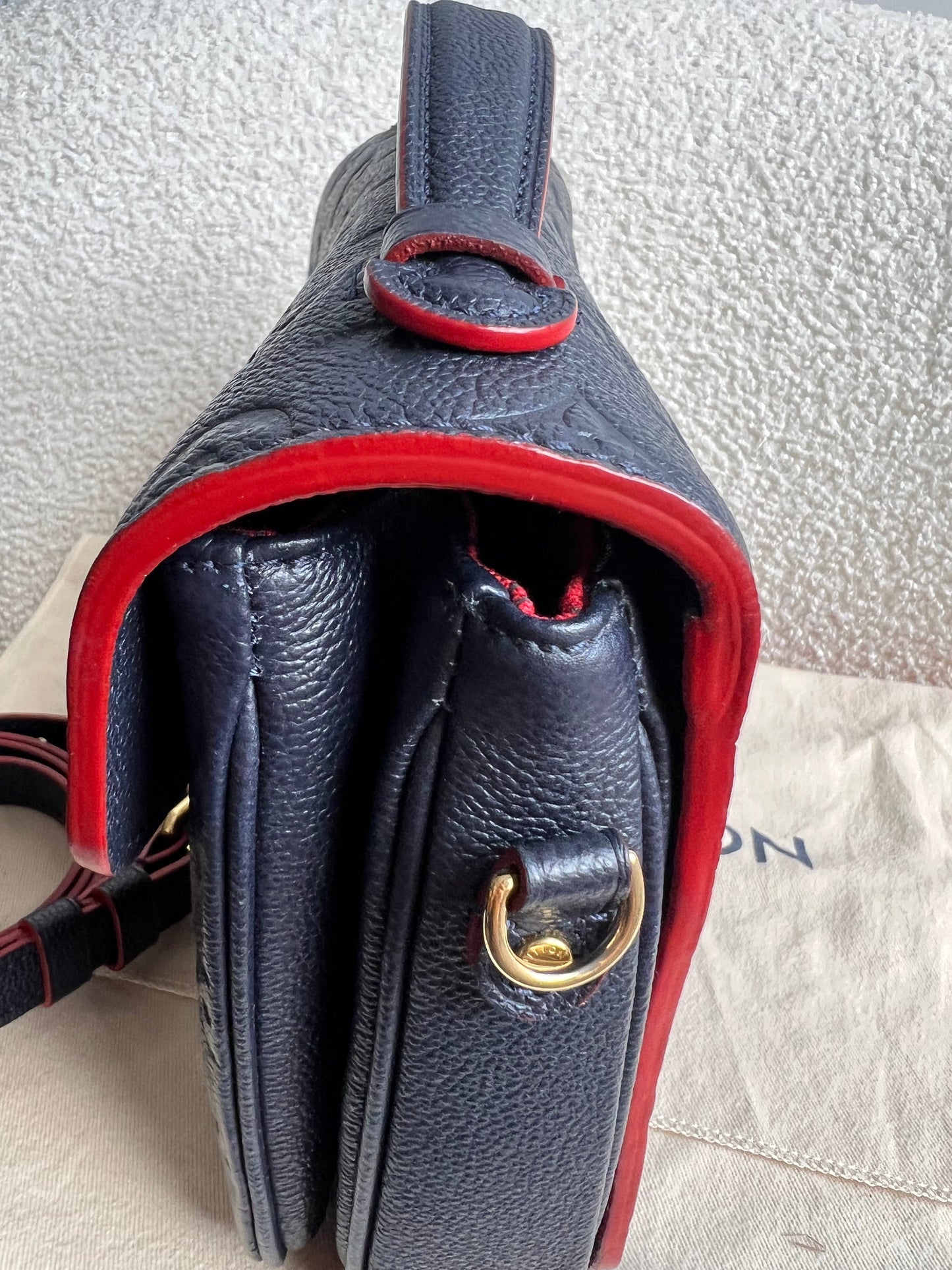 Louis Vuitton Pochette Metis Marine Rouge Empreinte (RRP £2,200)