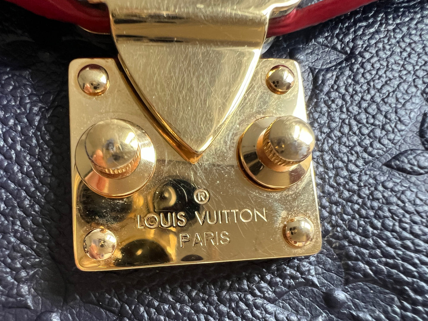 Louis Vuitton Pochette Metis Marine Rouge Empreinte (RRP £2,200)