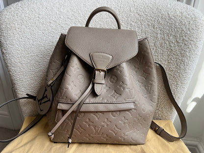 Louis Vuitton Tourterelle Montsouris Backpack Empreinte (RRP £2170)