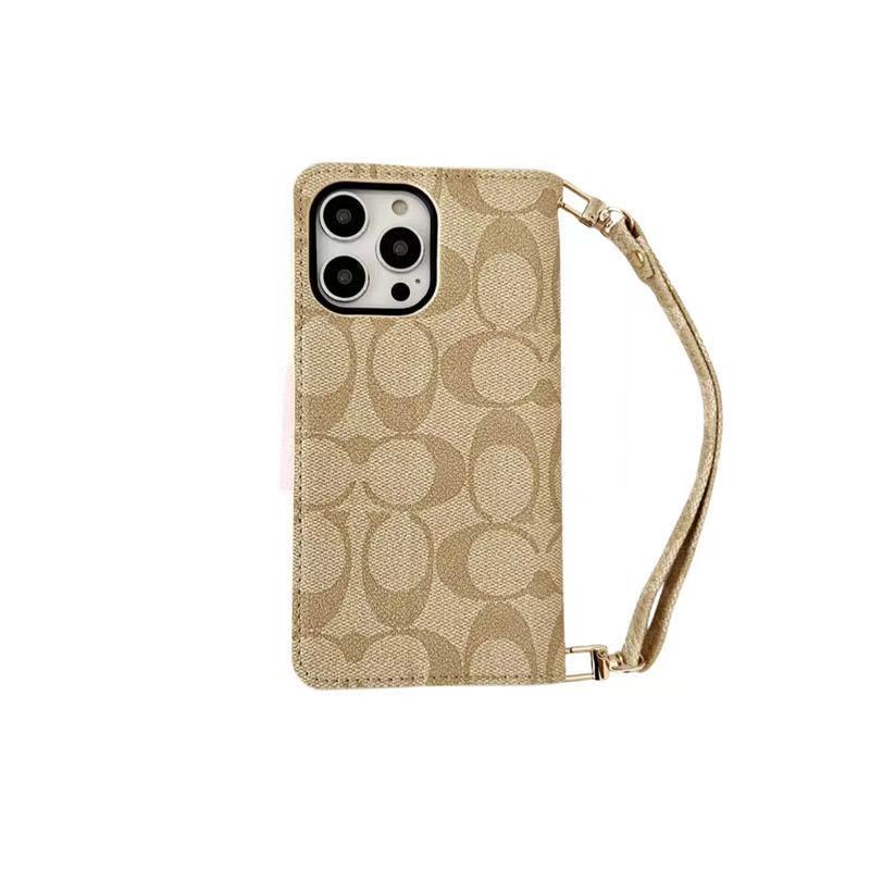 Designer Coach Phone Case Wallet Style for iPhone 12 13 14 15 16 17