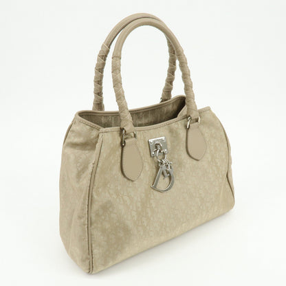 Christian Dior Romantic Trotter Pvc Leather Hand Tote Bag Beige