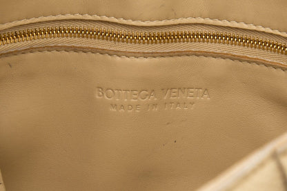 Bottega Veneta Cassette Woven Leather Beige Crossbody Bag