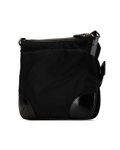 Prada Black Nylon Crossbody Tote Bag
