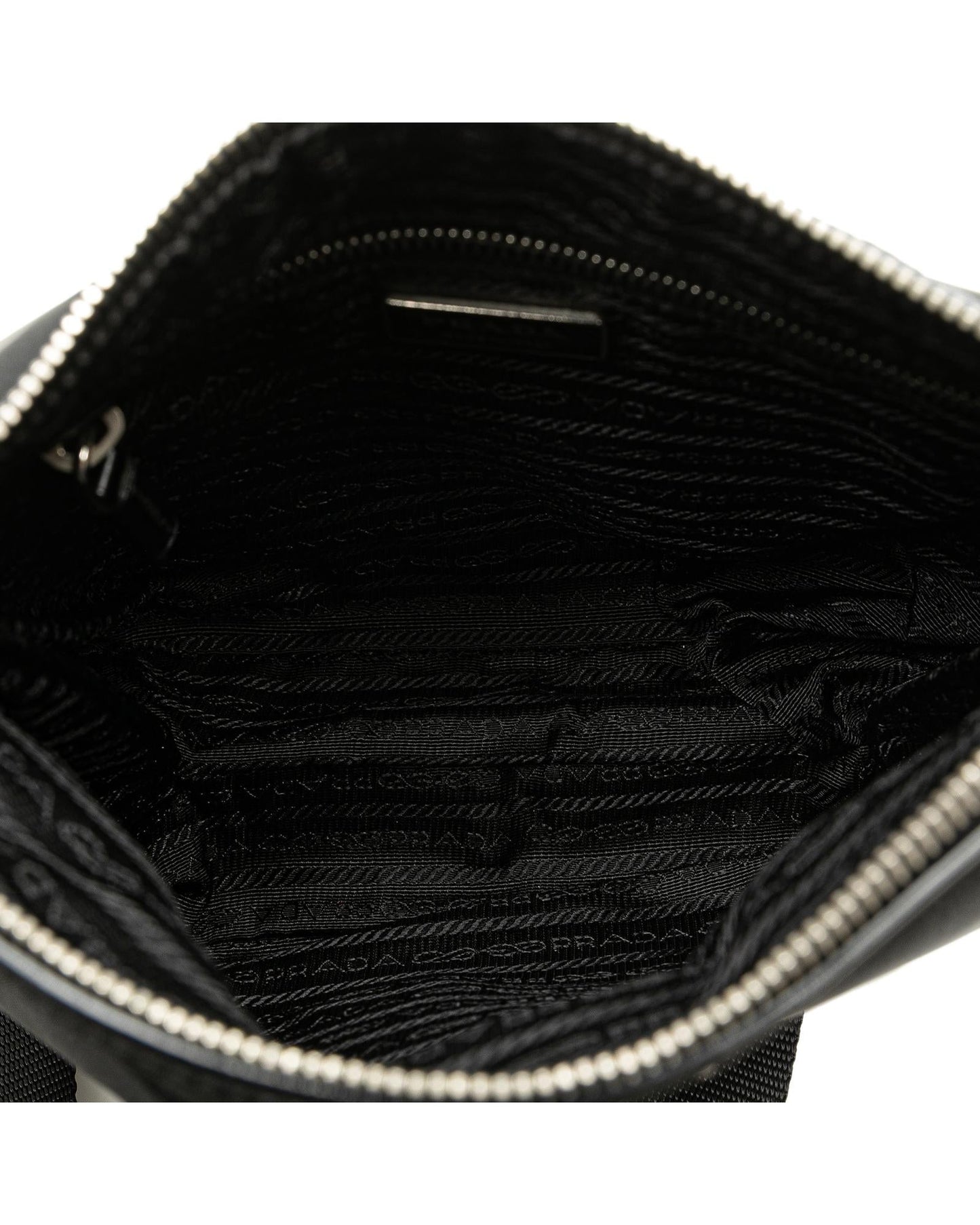 Prada Black Nylon Crossbody Tote Bag
