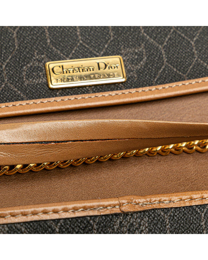 Honeycomb Chain Link Crossbody Bag with Leather Trim