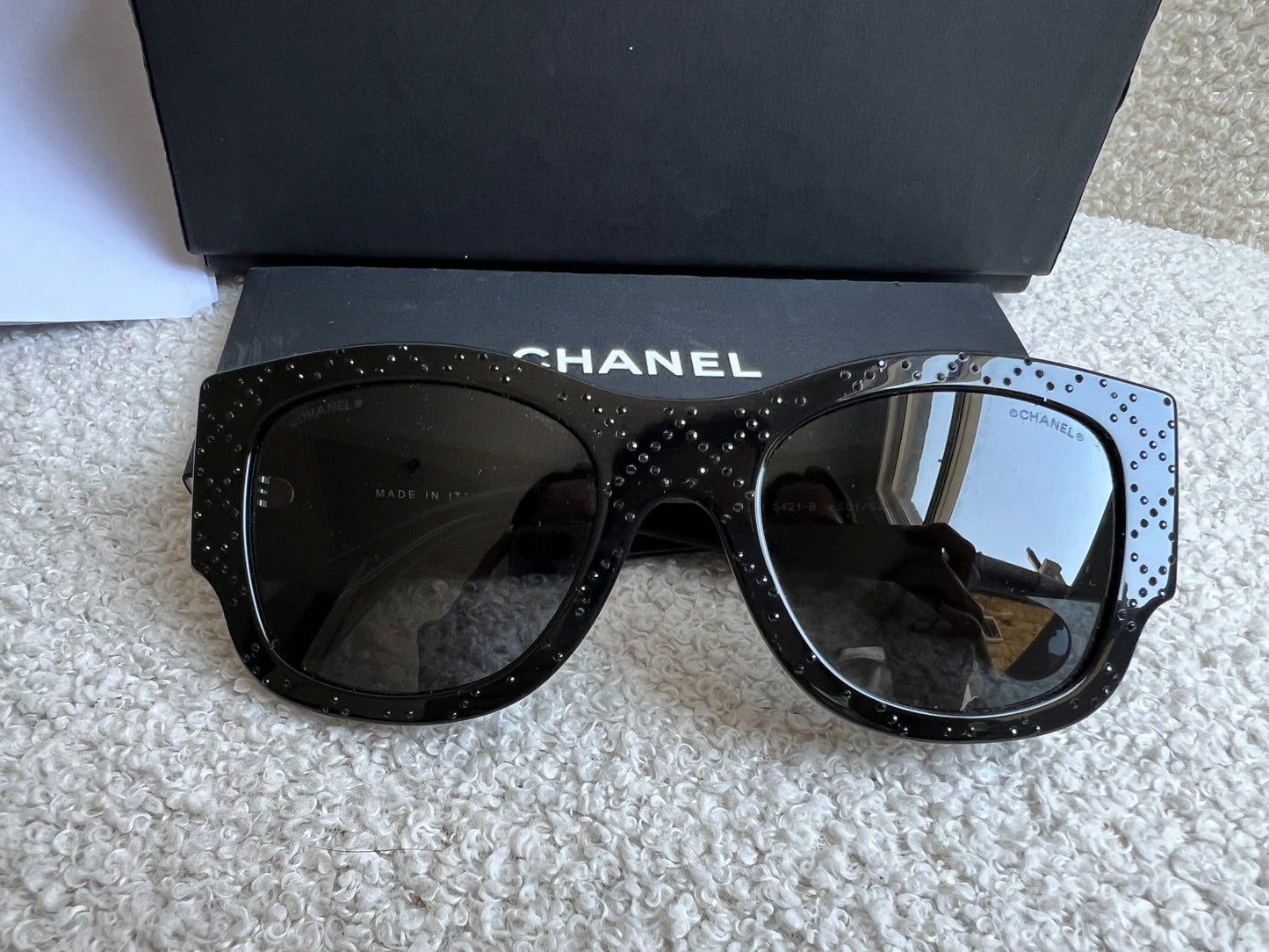 Chanel Black Embellished Sunglasses (RRP £640)