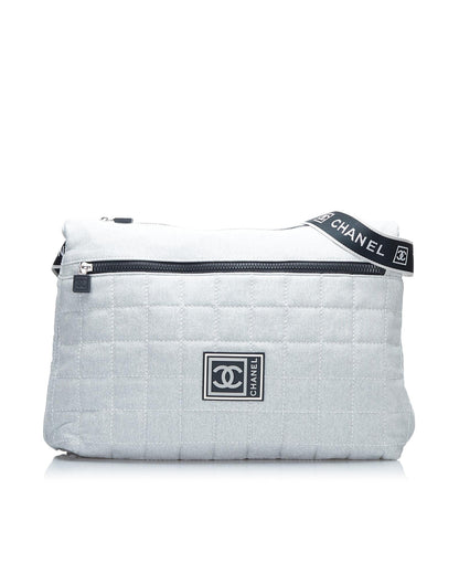 Chanel Vintage Quilted Denim Crossbody Bag