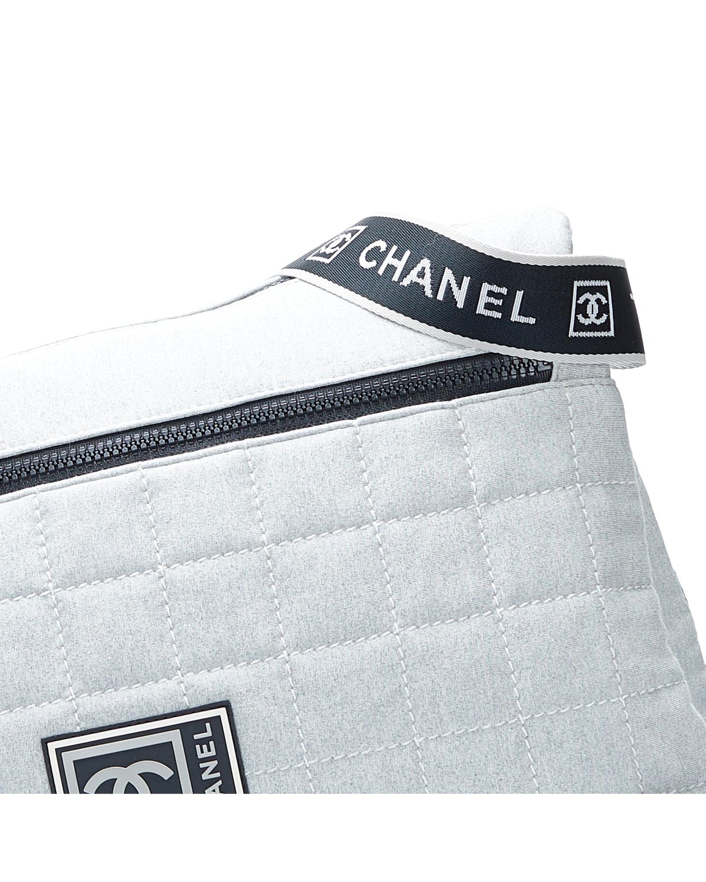 Chanel Vintage Quilted Denim Crossbody Bag