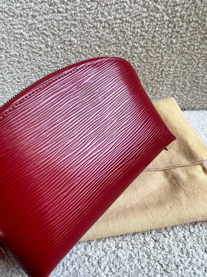 Louis Vuitton Cosmetic Pouch PM Red Epi