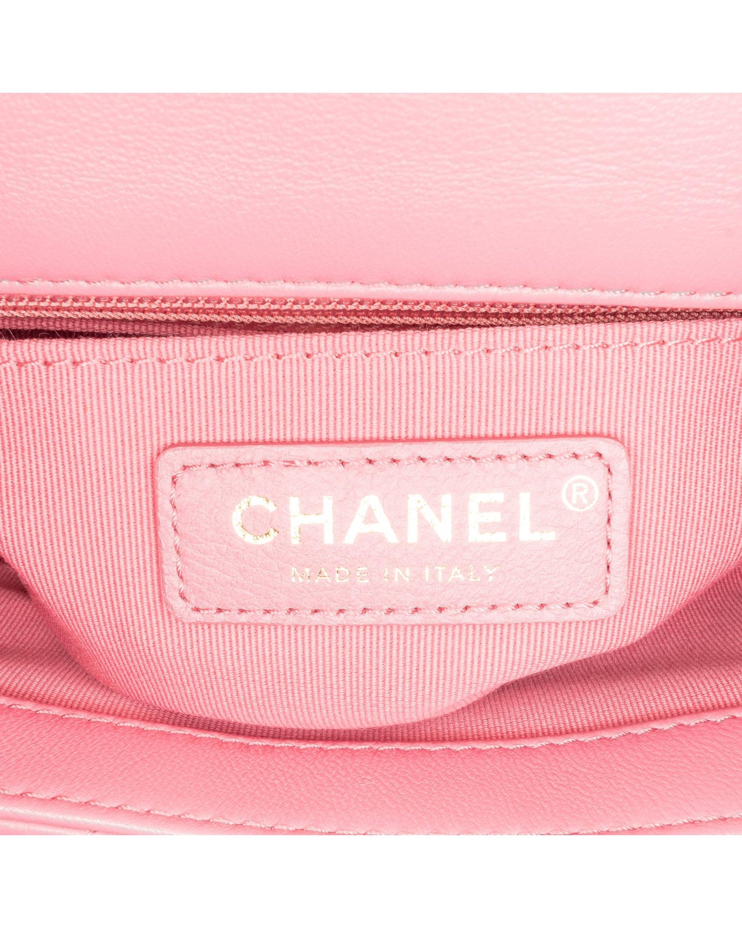Mini Square Lambskin Pearl Flap Crossbody Bag