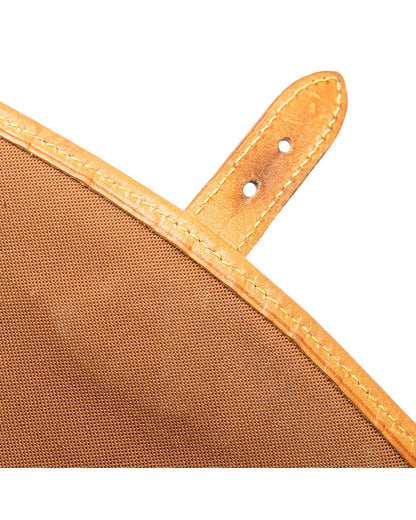 Monogram Canvas Crossbody Bag with Adjustable Strap and Buckle Closure