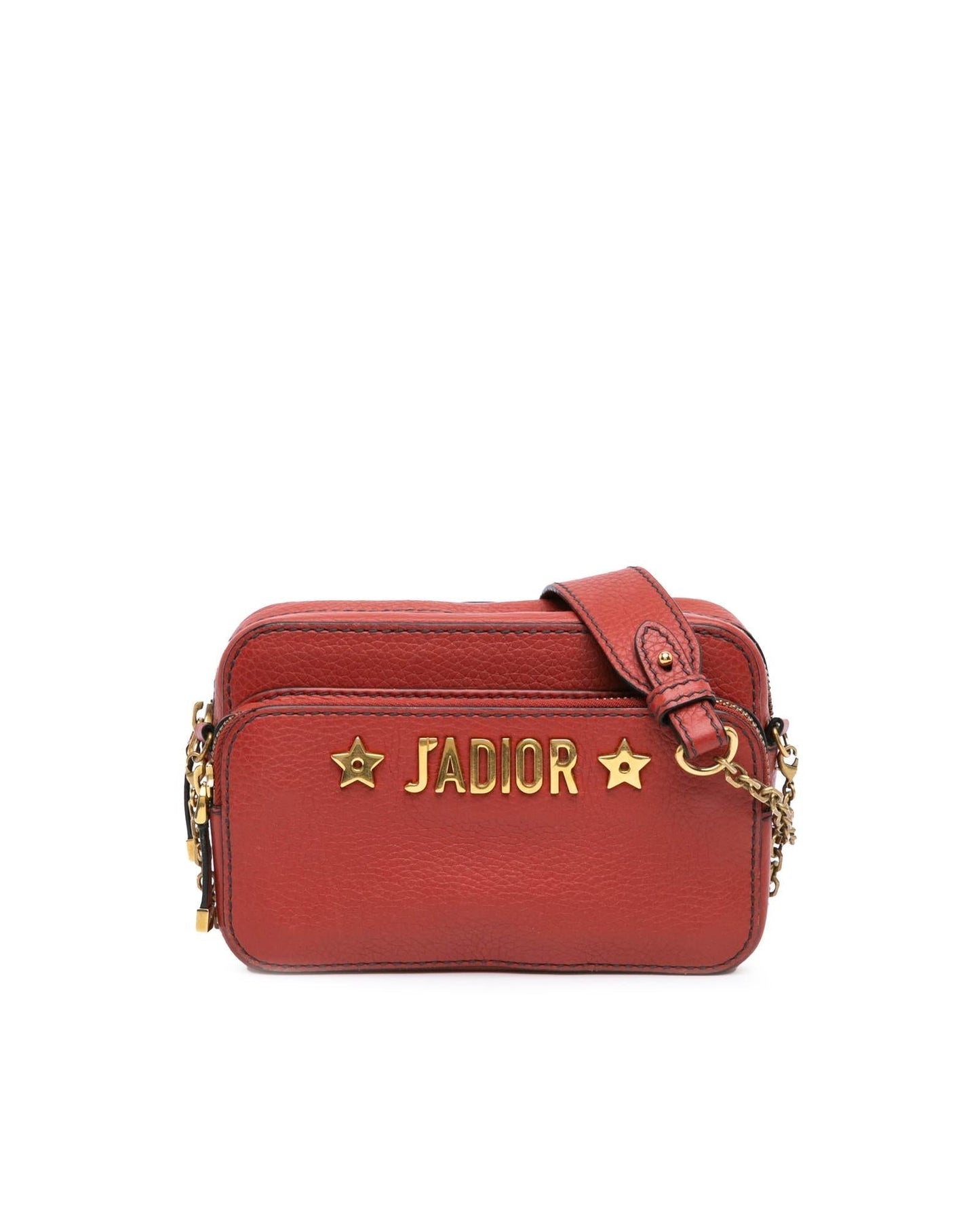 Leather Crossbody Camera Bag with Detachable Strap