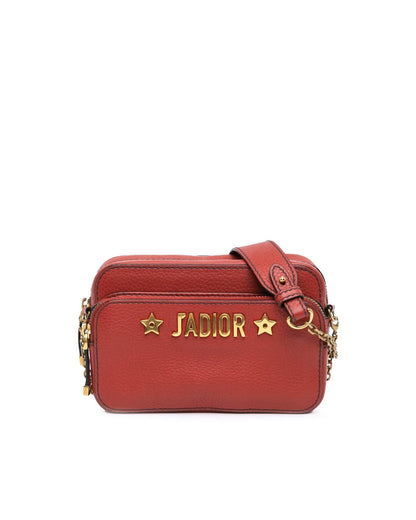 Leather Crossbody Camera Bag with Detachable Strap