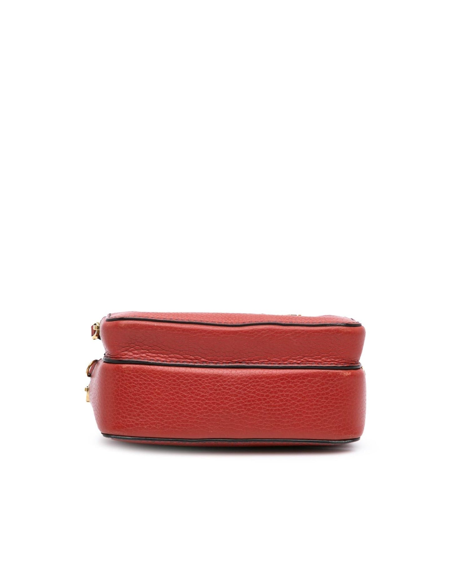 Leather Crossbody Camera Bag with Detachable Strap