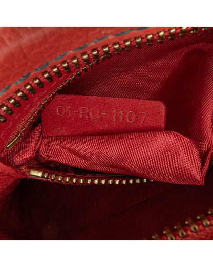 Leather Crossbody Camera Bag with Detachable Strap