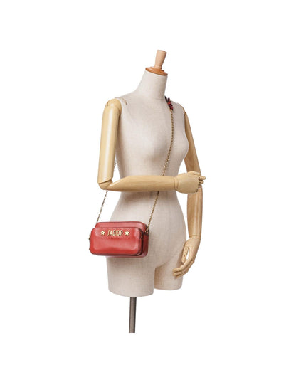 Leather Crossbody Camera Bag with Detachable Strap