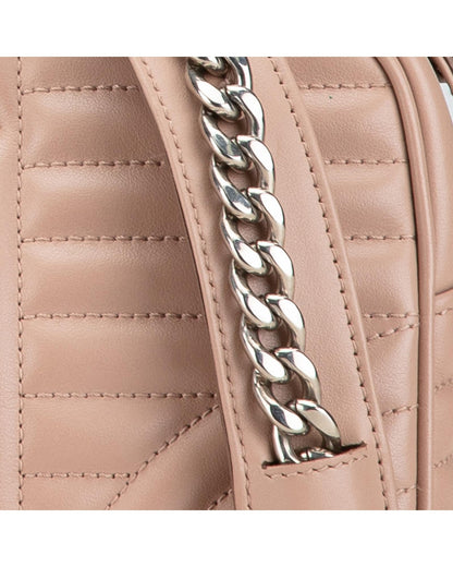 Soft Calf Leather Crossbody Bag with Chain Strap
