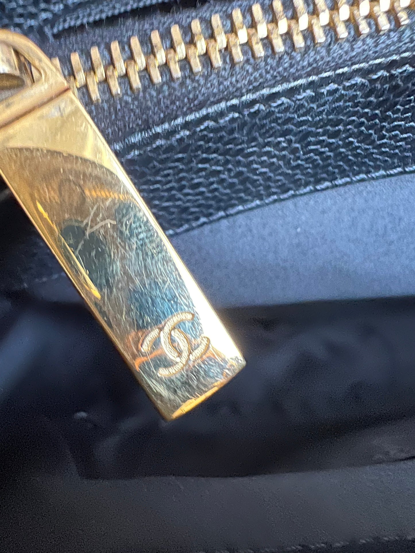 Chanel Black Caviar Grand Shopper Tote Gold Hardware (GST)