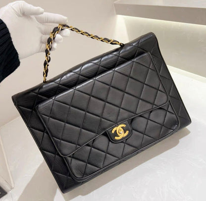 Chanel Rare Gold Top Handle Business Portfolio Briefcase