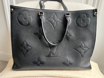 Louis Vuitton On the Go GM Black Empreinte (RRP £2,620)