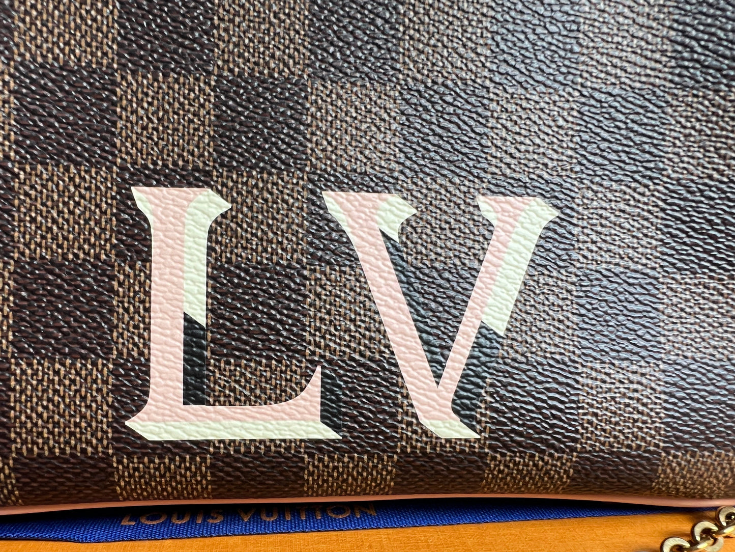 Louis Vuitton “LV” Double Pochette Damier Ebene