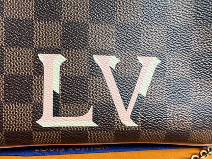 Louis Vuitton “LV” Double Pochette Damier Ebene