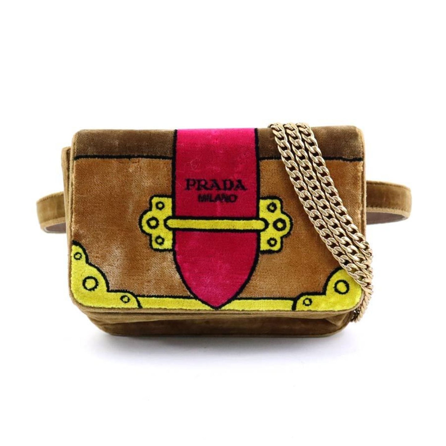 Velvet Chest BagCrossbodyChain Strap