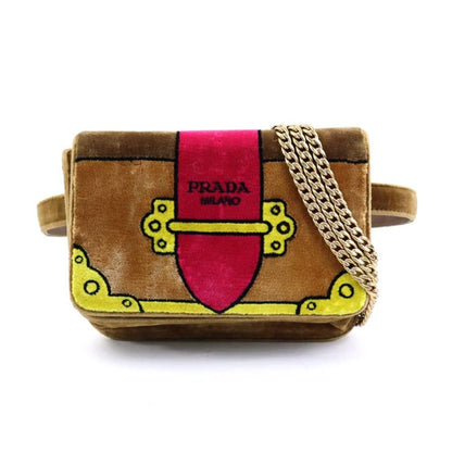 Velvet Chest BagCrossbodyChain Strap