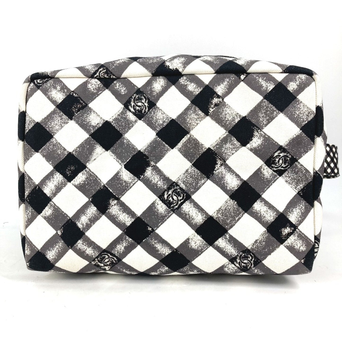 Gingham Crossbody Bag Black and White