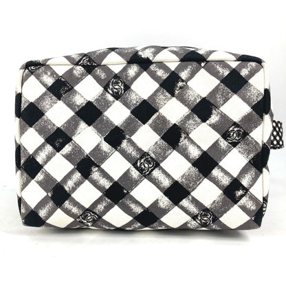 Gingham Crossbody Bag Black and White