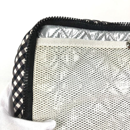 Gingham Crossbody Bag Black and White